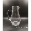 Cadeaux Clear European Glass Pitcher avec poignée